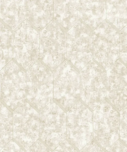 Advantage Kitchen & Bath Limestone Tile Wallpaper - Beige