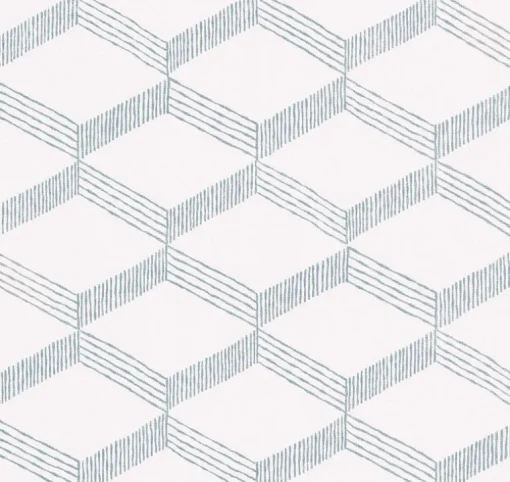 Antonina Vella Artifacts Palisades Paperweave Blue Wallpaper - Smokey Blue