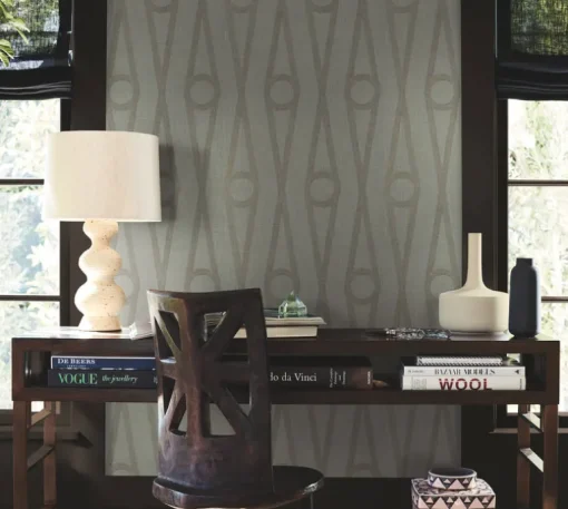 Antonina Vella Artifacts Henlein Wallpaper - Grey