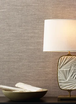 Antonina Vella Bohemian Luxe Paper & Thread Weave Wallpaper - Beige