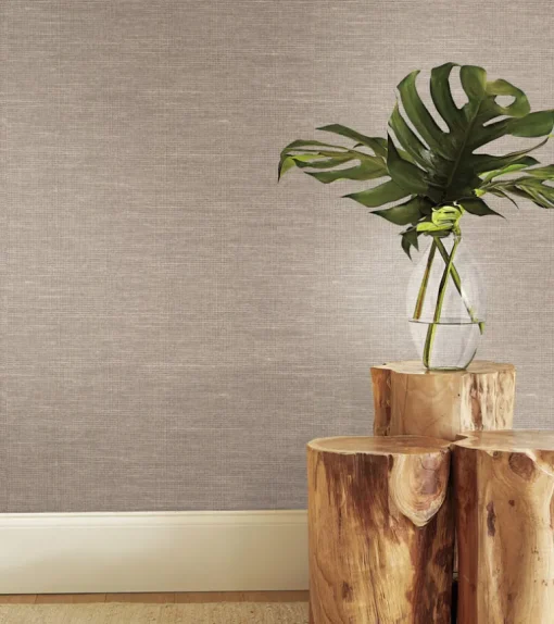Antonina Vella Bohemian Luxe Paper & Thread Weave Wallpaper - Beige