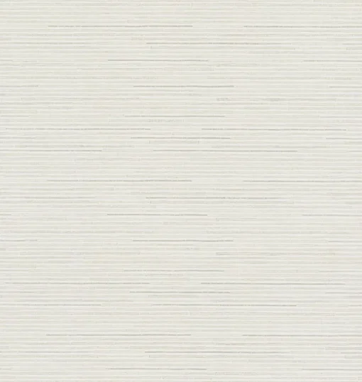 Antonina Vella Dazzling Dimensions Ribbon Bamboo Wallpaper - White Silver