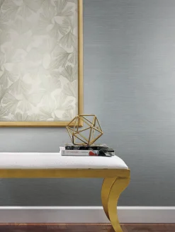 Antonina Vella Dazzling Dimensions Shining Sisal Wallpaper - Blue
