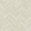 Antonina Vella Modern Metals Polished Chevron Wallpaper - Cream & Gold