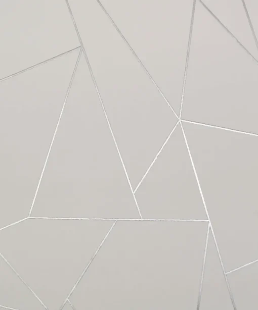 Antonina Vella Modern Metals Nazca Wallpaper - White & Silver