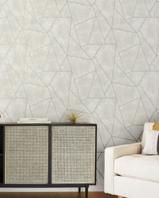 Antonina Vella Modern Metals Nazca Wallpaper - Neutral & Silver