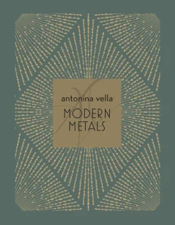 Antonina Vella Modern Metals Harlowe Wallpaper - Teal & Gold