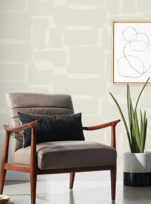 Artistic Abstracts Block Wallpaper - Brown