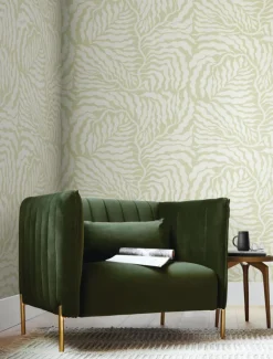 Artistic Abstracts Fern Fronds Wallpaper - Green