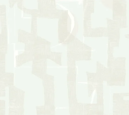 Artistic Abstracts Modern Tribal Wallpaper - White