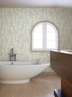 Artistic Abstracts Modern Tribal Wallpaper - Gray