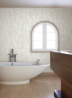 Artistic Abstracts Modern Tribal Wallpaper - White