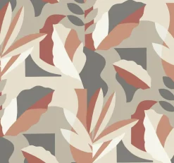 Artistic Abstracts Papier Colle Wallpaper - Red