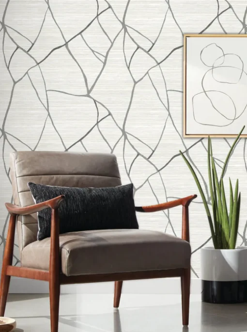 Artistic Abstracts Raska Wallpaper - White