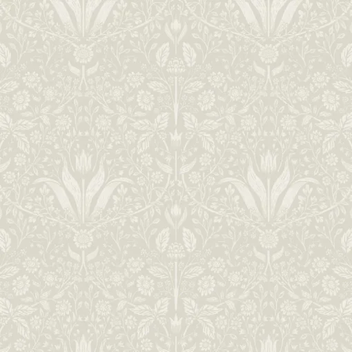 A-Street Prints Botanica Mara Tulip Ogee Wallpaper - Beige