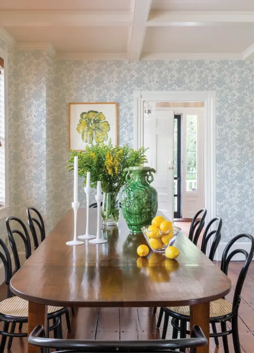 A-Street Prints Georgia Helen Wallpaper - Light Blue