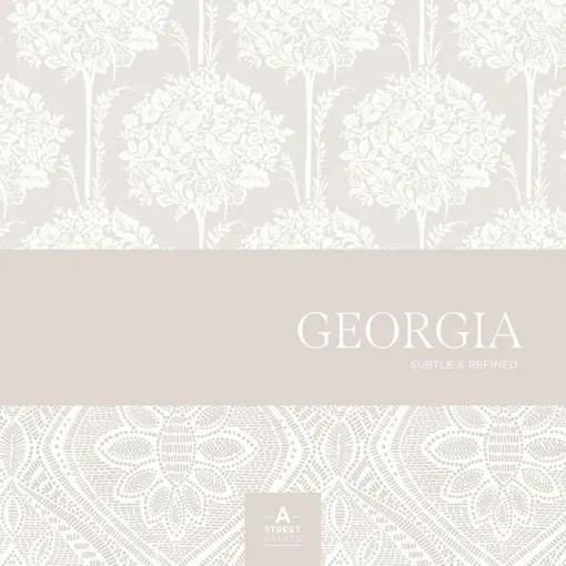 A-Street Prints Georgia Zaria Wallpaper - Slate