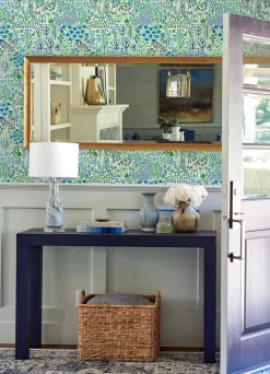 A-Street Prints Happy Chilton Wildflowers Wallpaper - Blue