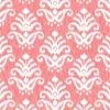 A-Street Prints Happy Keaton Medallion Wallpaper - Coral