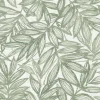 A-Street Prints Harmony Rhythmic Leaf Wallpaper - Sage