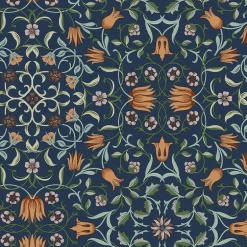 A-Street Prints Hidden Treasures No 1 Holland Park Wallpaper - Dark Blue