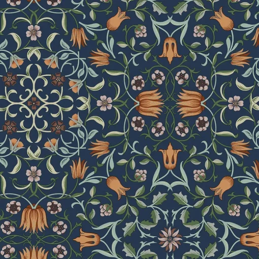 A-Street Prints Hidden Treasures No 1 Holland Park Wallpaper - Dark Blue