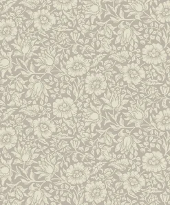 A-Street Prints Hidden Treasures Mallow Wallpaper - Grey