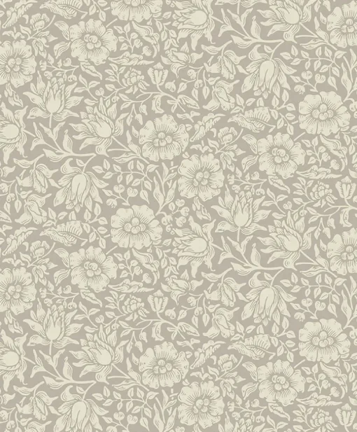 A-Street Prints Hidden Treasures Mallow Wallpaper - Grey