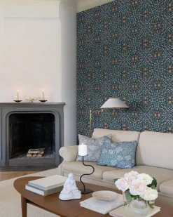 A-Street Prints Hidden Treasures No 1 Holland Park Wallpaper - Dark Blue