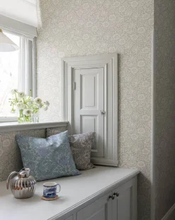 A-Street Prints Hidden Treasures Mallow Wallpaper - Grey