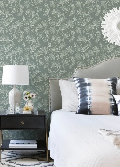 A-Street Prints Middleton Maeve Wallpaper - Sea Green