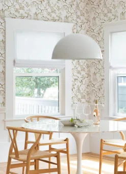 A-Street Prints Middleton Serena Wallpaper - Coffee