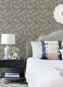 A-Street Prints Middleton Maeve Wallpaper - Grey