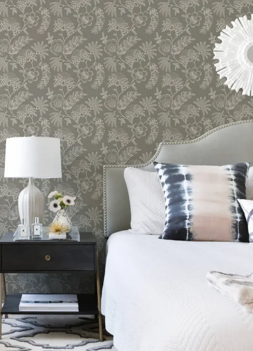 A-Street Prints Middleton Maeve Wallpaper - Grey