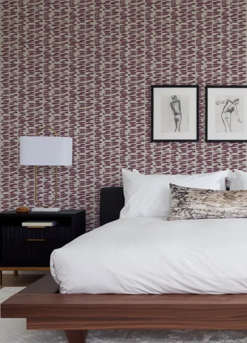 A-Street Prints Middleton Myrtle Wallpaper - Purple