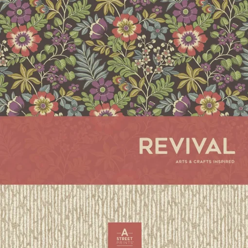 A-Street Prints Revival Ashbee Tweed Wallpaper - Light Grey