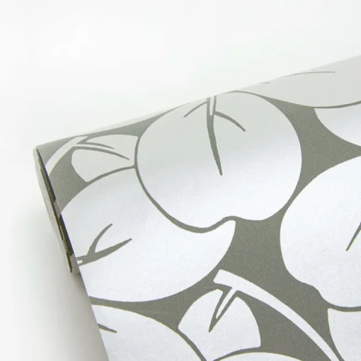 A-Street Prints Revival Robert Clover Wallpaper - Grey