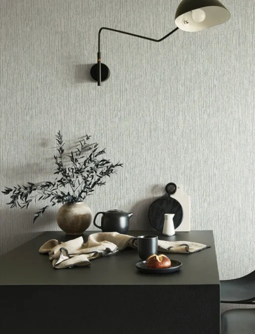A-Street Prints Solace Corliss Wallpaper - Light Grey