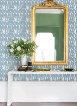 A-Street Prints Terrace Bancroft Wallpaper - Blue