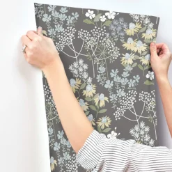 A-Street Prints Terrace Cultivate Wallpaper - Grey