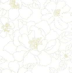A-Street Prints Terrace Gardena Wallpaper - White