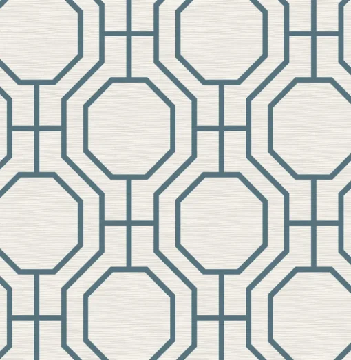 A-Street Prints Terrace Manor Wallpaper - Blue