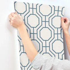 A-Street Prints Terrace Manor Wallpaper - Blue