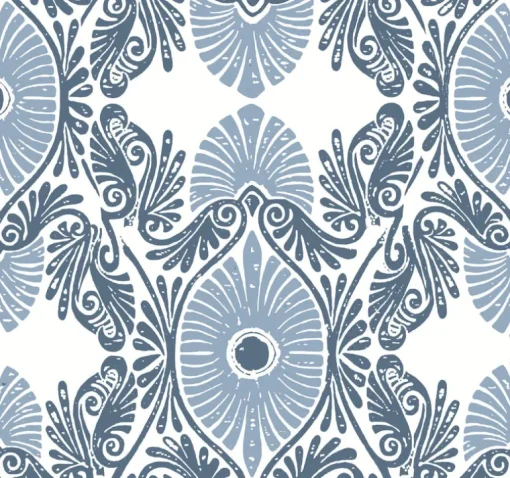 A-Street Prints Terrace Villa Wallpaper - Blue