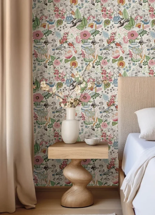A-Street Prints Whimsy Fauna Wallpaper - Multicolor