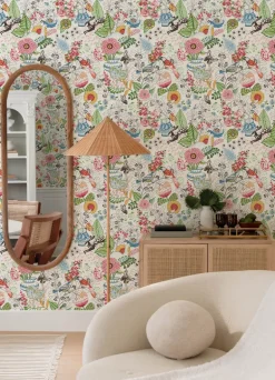 A-Street Prints Whimsy Fauna Wallpaper - Multicolor