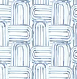 A-Street Prints Whimsy Lolly Wallpaper - Blue
