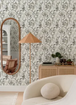 A-Street Prints Whimsy Nathalie Blooms Wallpaper - Beige