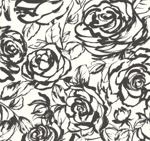 A-Street Prints Whimsy Nelda Wallpaper - Black