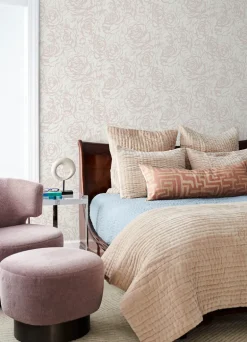 A-Street Prints Whimsy Nelda Wallpaper - Light Pink